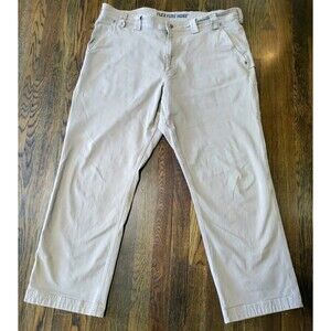 Duluth Trading Flex Fire Hose Cargo Pants Men's 42x30 Relaxed Khaki Beige Tan